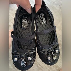Michael Kors Black Sequin Dress Shoes